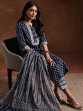 Libas Women'S Pure Cotton Kurta Set (366320R Blue Xl
