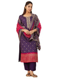 Libas Women'S Silk Blend Kurta Sets (99142_Purple_Xl)