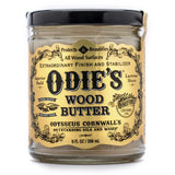 Odie's Wood Butter in a 9 ounce Glass Jar for Finishing Top Coats and Added Layer of Surface Protection