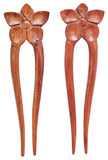 Marycrafts Wooden Flower Hair Pin, Hair Fork, Hair Stick, Hair Accessories For Women (1 Piece)