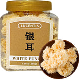 White Fungus (Tremella Fuciformis), Wood-Grown Snow Mushroom - 150g / 5.29oz Dried Tremella, Small Silver Ear for Soup and Desse