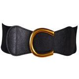 Redhorns Fabric Elastic Waist Belt For Women Dresses CShaped Design Stretchy Wide Belt For Ladies Saree Free Size (Ld136A, Bl