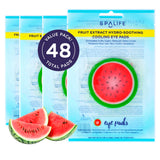 SpaLife Watermelon Cooling Eye Pads, 48 Hydrating Under Eye Patches for Puffiness, Dark Circles, and Tired Eyes, Infused with Hy