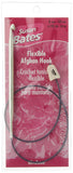 Susan Bates Silvalume Aluminum Flexible Afghan Crochet Hook 22, Size J10/6mm