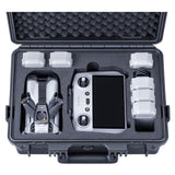 Lykus Titan MM510 Waterproof Hard Case for DJI Mini 5 Pro and RC2/RC-N3, Support up to 7 batteries [CASE ONLY]