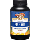 Barlean's Omega 3 Fish Oil Supplements, 600mg Fish Oil Pills with EPA & DHA, Softgels for Joint, Brain, & Heart Health, Orange F
