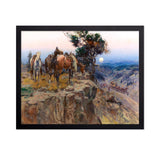 Poster Master Vintage Innocent Allies Painting Poster - Retro The Holdup Print - Western Art - Horse Art - Gift for Men & Women 