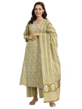 Libas Women'S Pure Cotton Kurta Set (400179O_Green_3Xl)