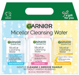 Garnier SkinActive Micellar Water, Facial Cleanser and Makeup Remover Minis 3 Pack, 1 Skin Care Gift Set