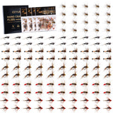 Goture Fly Fishing Flies,120pcs Fly Fishing Lures with Tackle Box,Dry,Wet,Streamers Nymphs Flies Assortment Kit for Bass Trout P