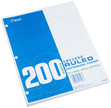 Mead Economical Filler Paper, College Ruled, 11 x 81/2, 200 Sheets