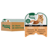 Nutro Perfect Portions Wet Cat Food Pate Chicken & Shrimp Recipe, 2.64 oz. Twin-Pack Trays (24 Count, Pack of 1)