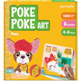 jackinthebox Poke Poke Art - Pets Theme, Mess-Free Fabric Art and Craft, Flower Pressing Kits, Gift for Kids, Girl Gifts, Boy Gi