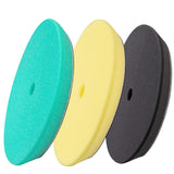 3pcs 6 inch Polishing Pads, 6'' Orbital Buffing Pads Hook and Loop Foam Buffer Pad Set for Sanding, Compounding, Polishing and W
