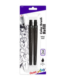 Pentel Arts Color Brush Refills, Black Ink, Pack of 2 (FR101BP2A)