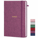 TSFPapier A5 Lined Journal Notebook, Fabric Hardcover