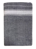 Prakasam Cotton Mens Single (1.28 X 2.00 Mtrs) Colour Thalapathi Border Dhoti/Fine Quality Single Dhoti (Ash)