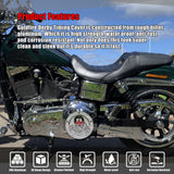 Goldfire 5 Hole Derby Timer Cover and Points Covers Fits for Harley 1999-2014 Big Twin Cam Touring Road King Electra Glide FLHR