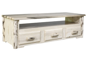 Montana Woodworks Sitting Chest/Entertainment Center Varnished
