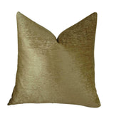 Plutus Brands Pb11015-2026-Sp Leaf Pod Handmade Throw Pillow, 20 X 26 Standard, Gold
