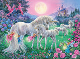 Ravensburger - Unicorns in The Moonlight - 100 Piece Glow in The Dark Jigsaw Puzzle - Mystical, Bold & Colorful Imagery of Unico