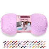 Makromecity Softee Baby Yarn,%100 Premium Anti-Pilling Acrylic, 3.5 Oz, 273 yd (100gr/250 mt), Lavender Soft Yarn for Crocheting