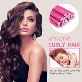 30PCS 9.45 Flexi Rods Curlers Set for Short and Long Hair, No Heat Foam Rollers with Steel Comb Buytta