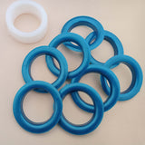 VANSH FASHION Curtain Eyelet Grommets Round Plastic Rings Door Curtain for Window Curtain Rod Pack of 100 (Pack of 100 Eyelet Ri