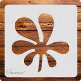 Kachi Pencil Modern Leaf Art Stencils for Art, Craft and Painting, Size 6 x 6 inch Reusable Stencil for Painting, Fabric, Glass,