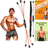 Fitryo Flex Fitness Body Bar for Physical Therapy & Rotator Cuff Relief - Shoulder Rehabilitation Tube for Baseball & Exercise S
