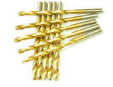 10 PCS, 9/32, Titanium Twist Drill Bits