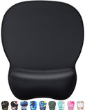 MROCO Ergonomic Mouse Pad with Gel Wrist Rest, Comfortable Mousepad with Smooth Wrist Support Surface and Non-Slip PU Base for P