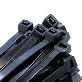 100Pack Heavy Duty 14 Inches 120 Pound Cable Zip Tie Down Strap Wire Nylon Wrap Black