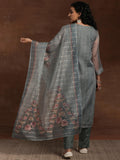 Libas Women'S Organza Kurta Set (27719_Green Green L