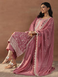 Libas Women'S Silk Blend Kurta Set (49515_Pink_L)