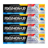 Freshen-Up Extra Whitening Sensitive Anticavity Fluoride Toothpaste, Maximum Strength - Fresh Mint Paste for Enamel Protection, 