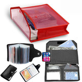Greatdio A4/Legal Expanding Document File Bag Holds Upto 100 To 150 Documents, Credit/Debit/Atm Card Holder 12 Slot Holds Upto 2
