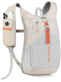 FIORETTO 15L Hiking Backpack for Women Men Mini Packable Backpack Lightweight Small Daypack for Camping Travel Outdoor, Beige