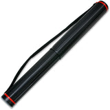 Chartpak RLTUBE Telescoping Document Tube,w/Strap,26Inch to 433/8Inch L,31/2Inch D,BK
