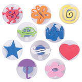 Ready 2 Learn Giant Stampers - Imaginative Play - Set 1 - Set Of 10 - Easy To Hold Foam Stamps For Kids - Arts And Crafts Stamps
