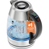 CHEFMAN Lightning High-Powered Electric Kettle, 1.8L 1750W, Rapid Boil 2 Cups in 2 Minutes, BPA Free Cordless Tea Kettle with Di