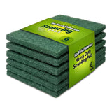 Green Scrubbing Pads 6Pack, Kitchen Scourer for Pots & Stovetops