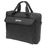 Manhattan London Laptop Bag 14.1, Top Loader, Accessories Pocket, Shoulder Strap (removable), Notebook Case, Black, Three Year W