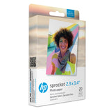 HP Sprocket 2.3 x 3.4 Premium Zink Sticky Back Photo Paper (20 Sheets) Compatible with HP Sprocket Select and Plus Printers.