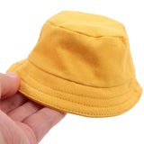 Garneck Mini Bucket Hats for Dolls - Tiny Doll Hats for 18 Inch Dolls - Wooden Mannequins & Crafts Summer Bucket Hat & Baseball 