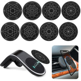 Weewooday 8 Pcs Phone Magnet Car Metal Mount Plate for Cell Holder Compatible with Magnetic Car Mounts Replacement Sticker(Simpl