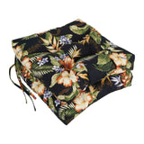 Blazing Needles 16-Inch Outdoor Square Chair Cushion 16 X 16 Freeport Ebony 2 Count -Like New