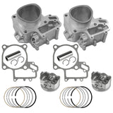 Caltric Engine Cylinders & Piston Kit Compatible with Kawasaki Brute Force 650 KVF650 4x4i 2006-2013