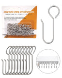 Metal Curtain Hooks for Drapes 50 Pack Drapery Hooks Curtain Track Hooks Hanger S Hooks Stainless Steel Hardware Hooks Small C