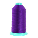 Mandala Crafts Size 138 420D T135 Bonded Nylon Thread - True Purple 1250 YDs Tex 135 Heavy Duty Sewing Threads for Leather, Jean